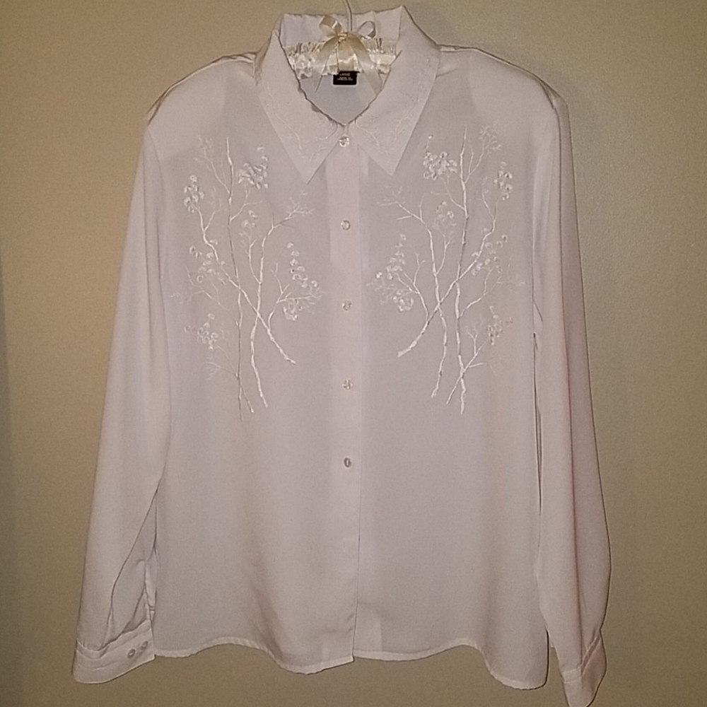 Salon Studio by Haband white blouse